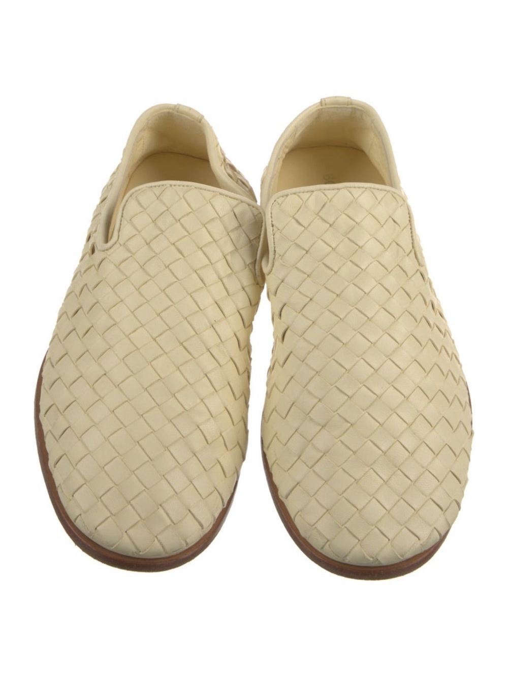 Bottega Veneta Intrecciato Weave Suede Flats